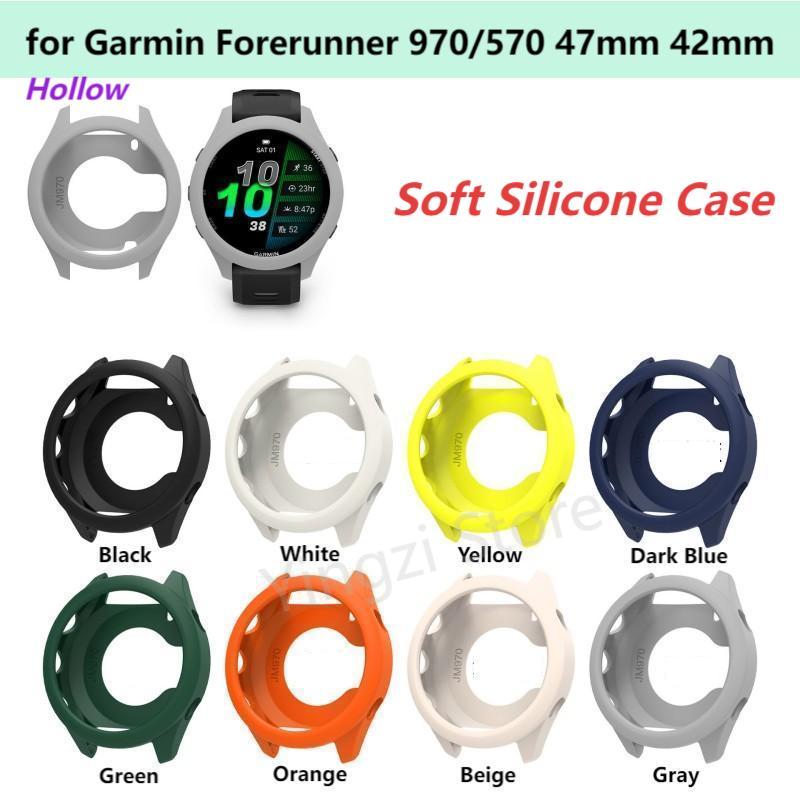 Silicone Watch Band 22Mm - ソフトシリコンケースガーミンフォアランナー 970 570 47 ミリメートル 42