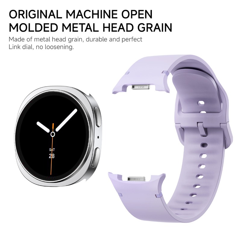 Silicone Watch Band 22Mm - 20/22 ミリメートルシリコンバンドサムスンギャラクシー Watch8 8 クラシック 46