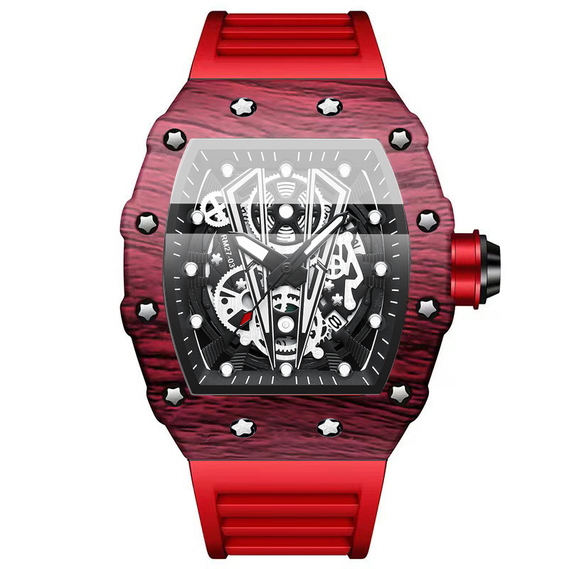 BINBOND B8577 ファッションメンズクォーツ腕時計 - Rubber Strap Diver のレビューと価格