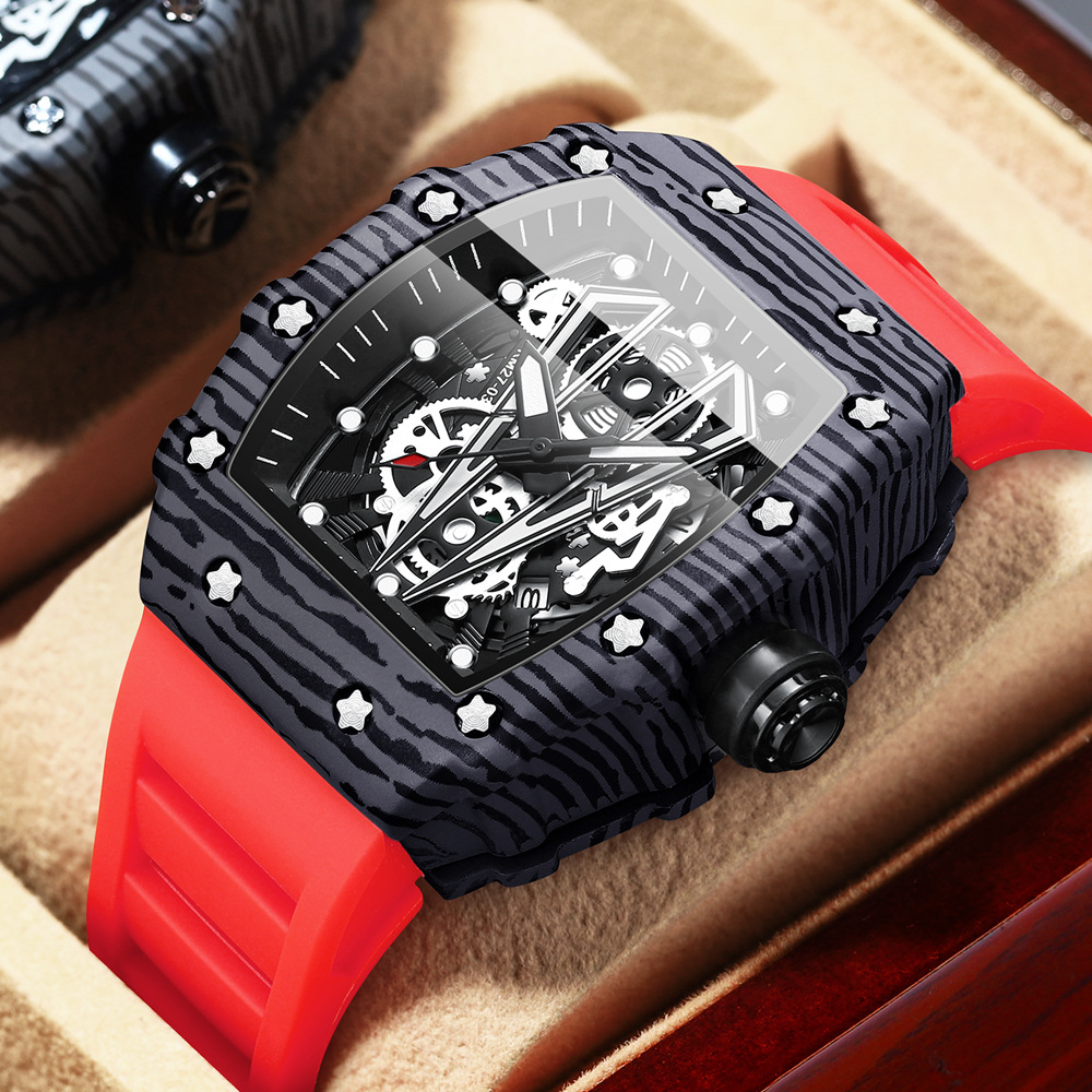 BINBOND B8577 ファッションメンズクォーツ腕時計 - Rubber Strap Diver のレビューと価格