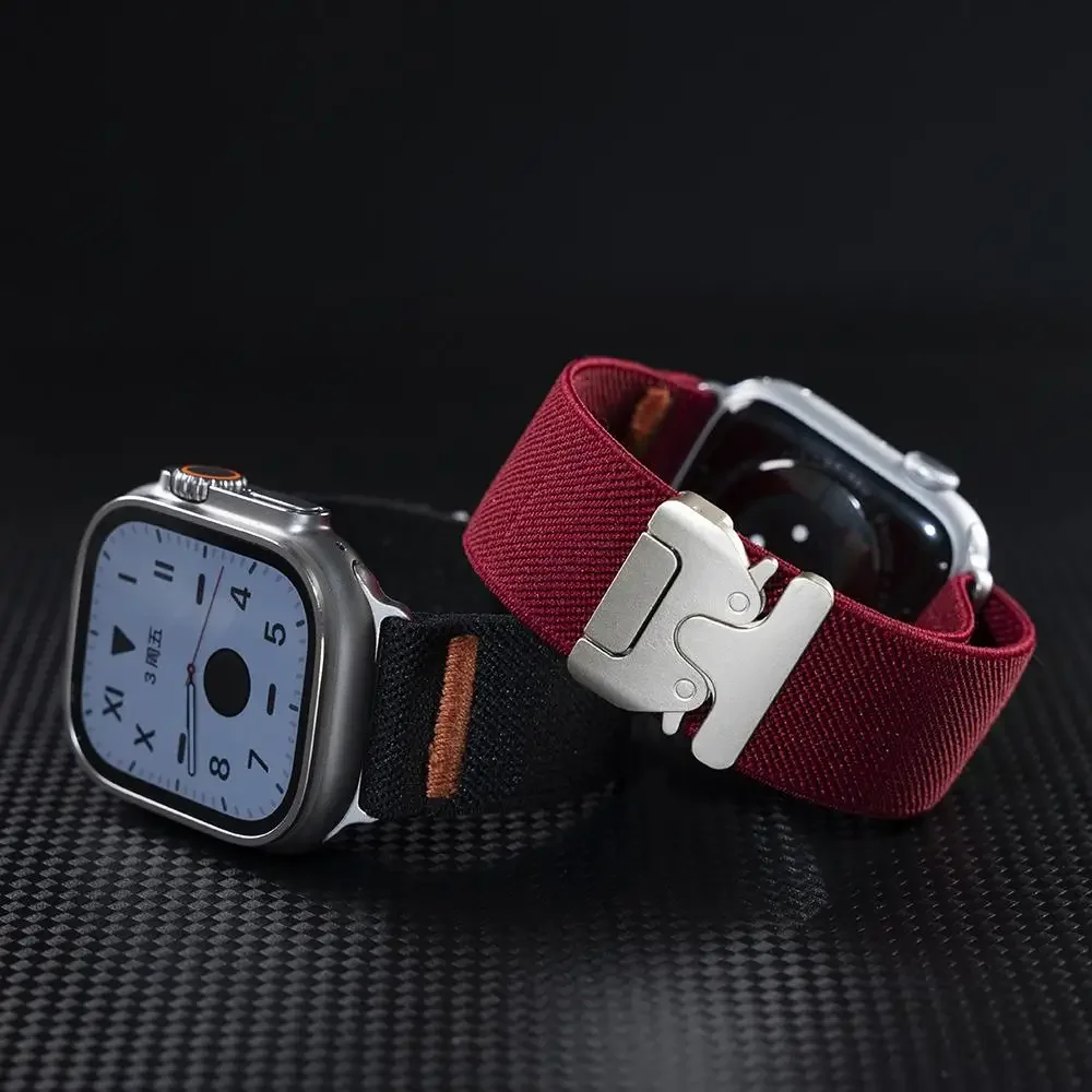 Apple Watchバンド 46mm 45mm 44mm  - Parachute Strap Elastic のレビューと価格