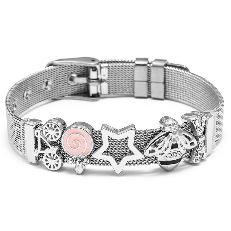 10 ミリメートルステンレス鋼メッシュブレスレットオリジナル - Mesh Strap Metal のレビューと価格