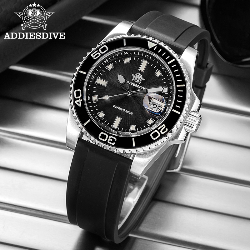ADDIESDIVE 2115 クォーツダイブウォッチ 20 - Rubber Strap Diver のレビューと価格