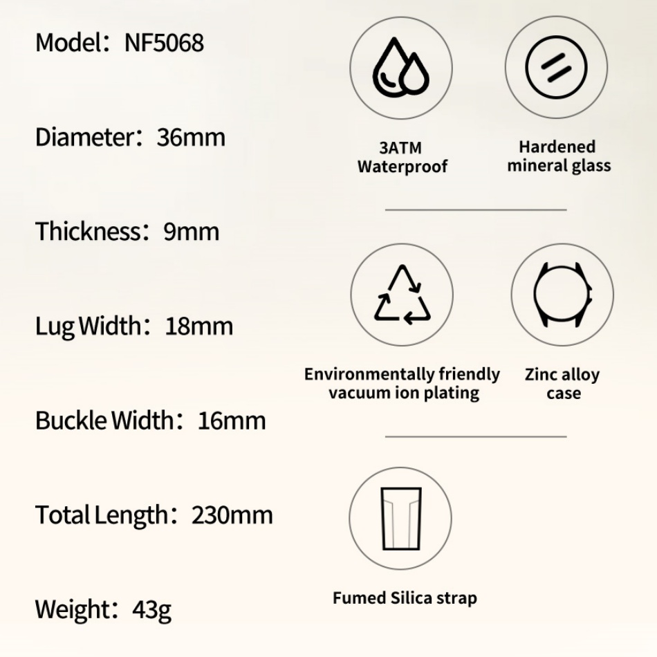 新しいスタイル naviforce 女性の腕時計スポーツシリ - Silicone Band Women のレビューと価格