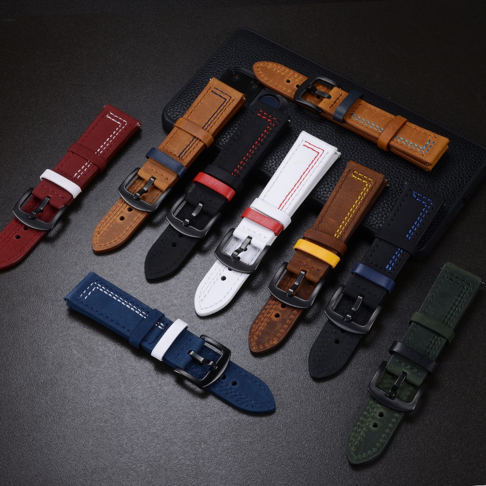 18mm 20mm 22mm 24mm Huawei、Sam - Leather Strap Quick Release のレビューと価格