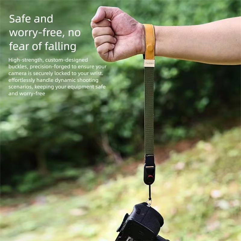 クイックリリースカメラリストストラップ 快適なレザー＆ナイロ - Leather Strap Quick Release のレビューと価格